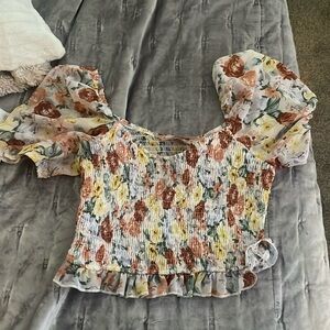 Floral crop top